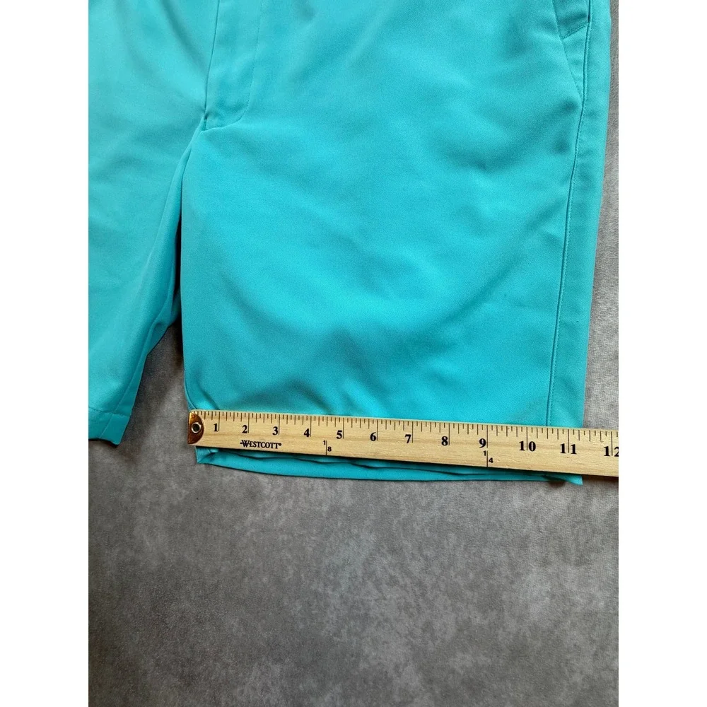 Peter Millar Mens 38 Salem Performance Golf Shorts Caribbean Blue Crown Sport